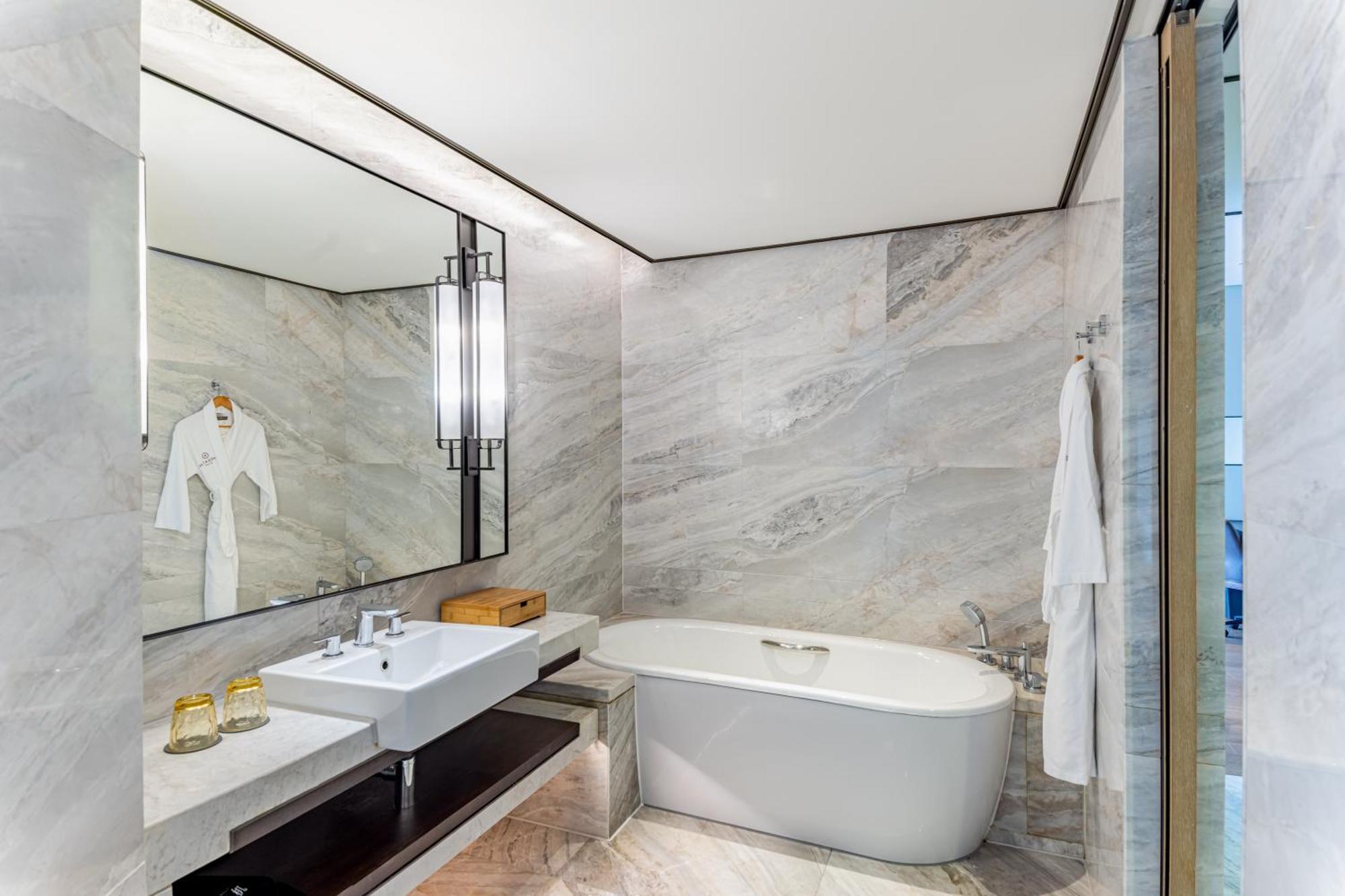 Sheraton Grand Hangzhou Binjiang Hotel מראה חיצוני תמונה