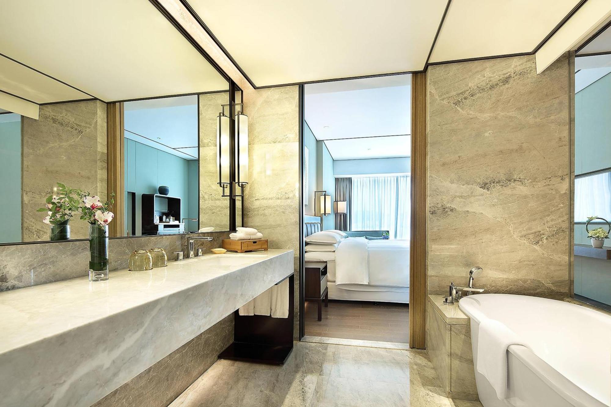 Sheraton Grand Hangzhou Binjiang Hotel מראה חיצוני תמונה